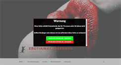 Desktop Screenshot of erotikmassagehaus.de